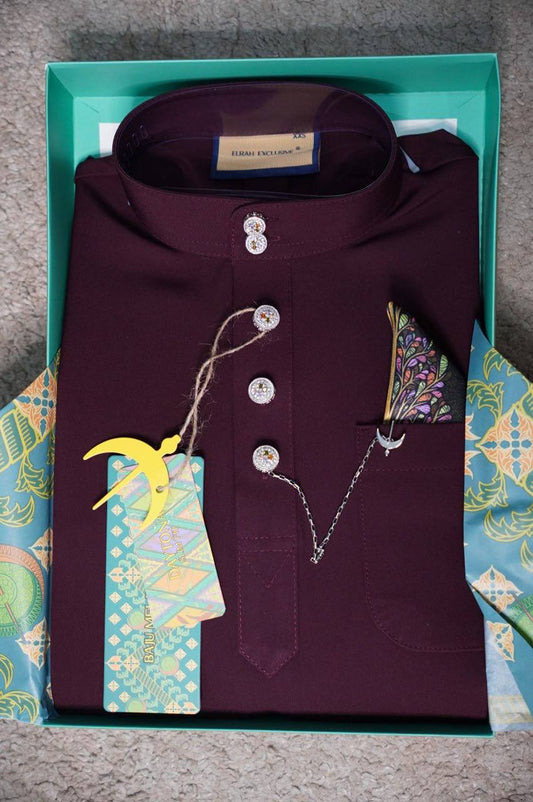 BAJU MELAYU DAYTONA BURGANDY (14)