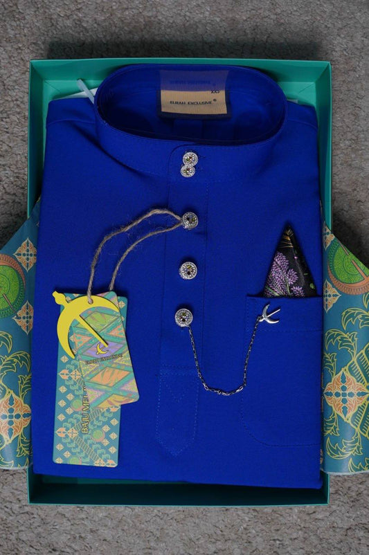 BAJU MELAYU DAYTONA ROYAL BLUE (21)