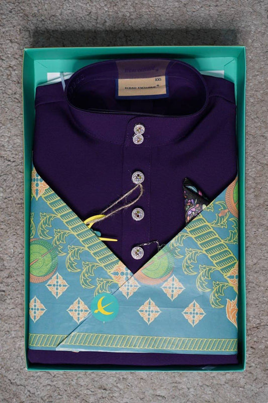 BAJU MELAYU DAYTONA DARK PURPLE (41)