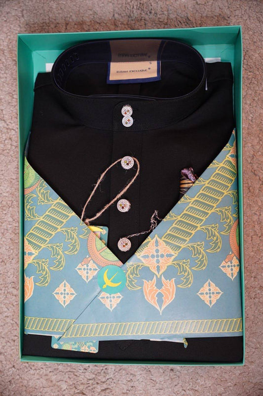 BAJU MELAYU DAYTONA   BLACK (1)