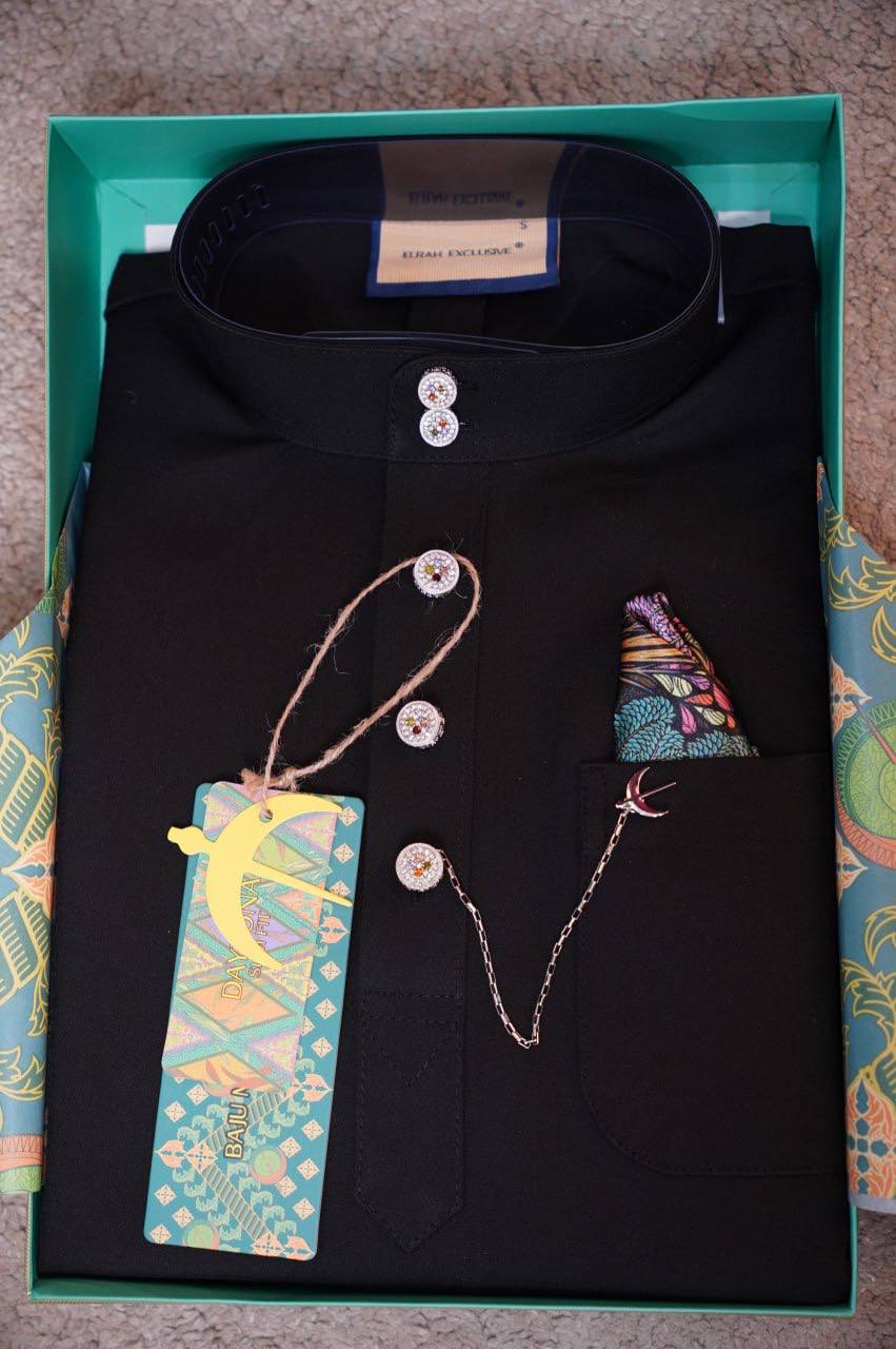 BAJU MELAYU DAYTONA   BLACK (1)