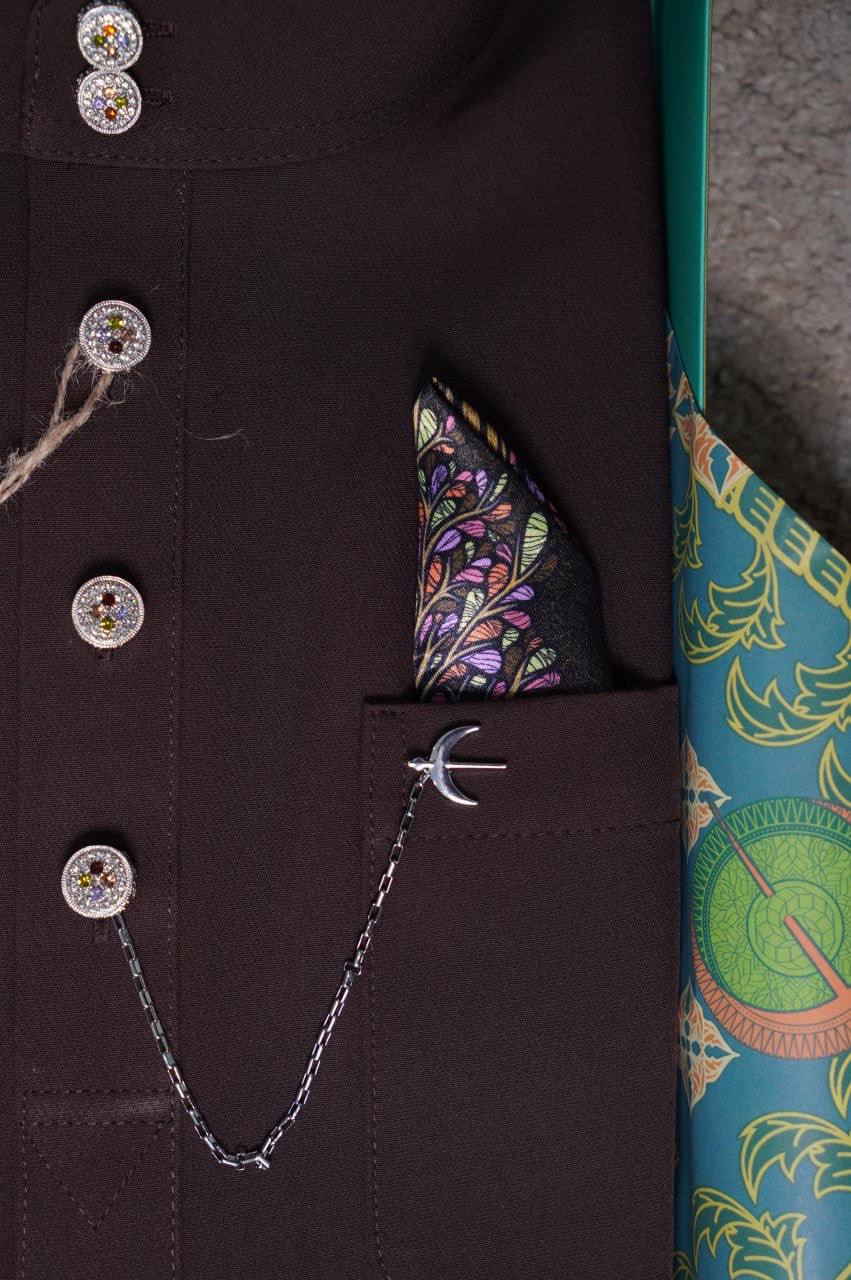 BAJU MELAYU DAYTONA  DARK BROWN (20)