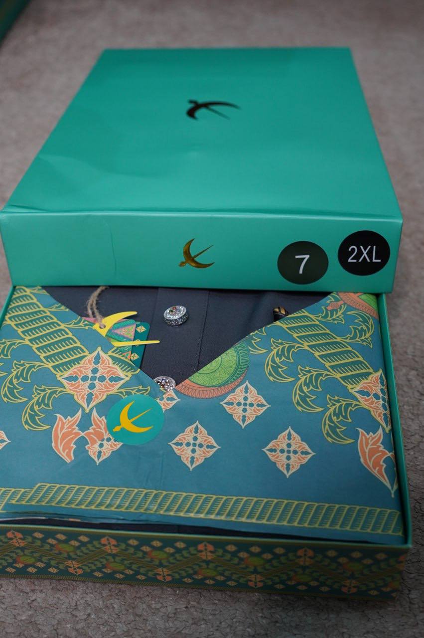 BAJU MELAYU DAYTONA  DARK GREY (7)