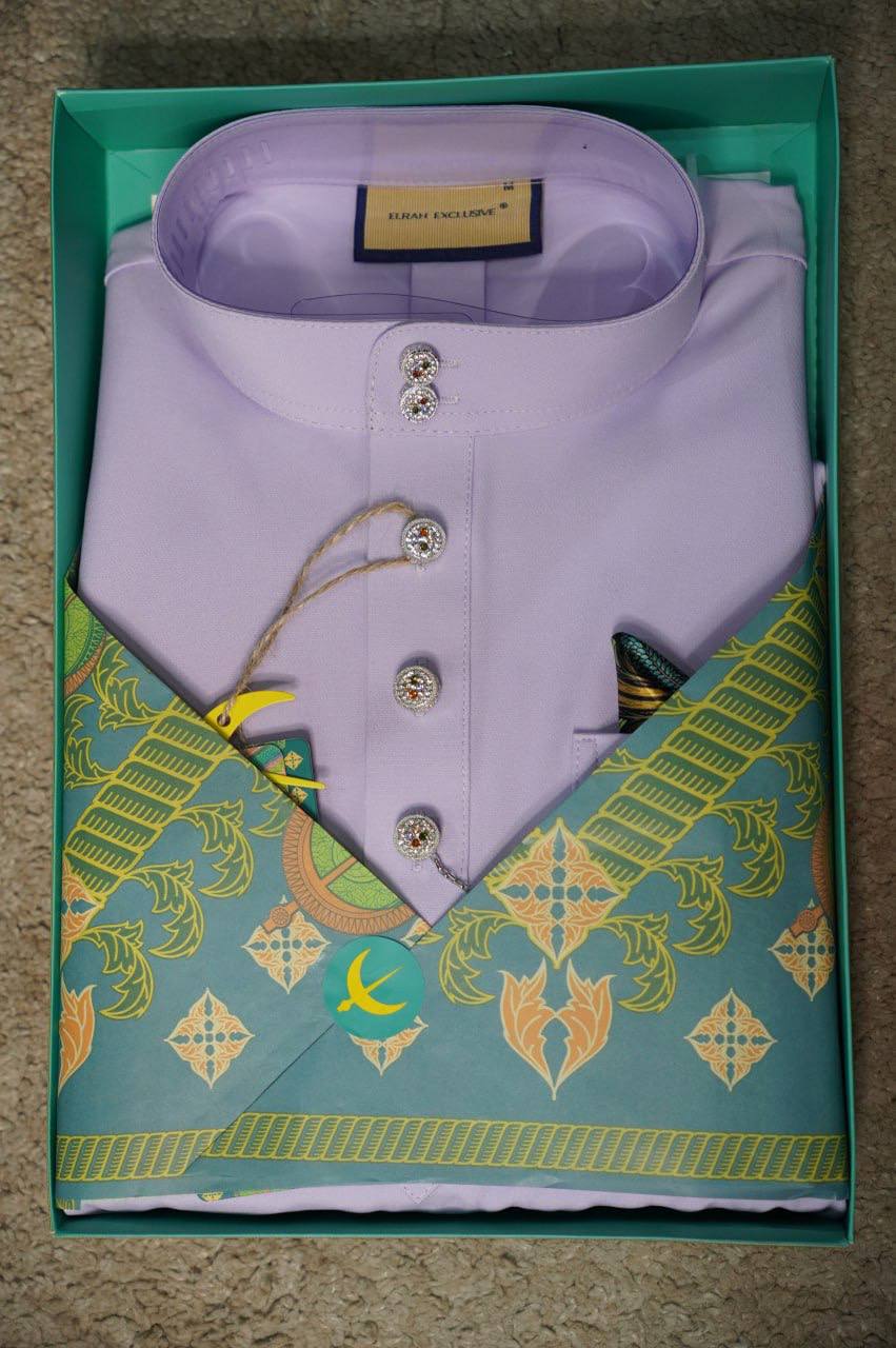 BAJU MELAYU DAYTONA  LILAC (4)