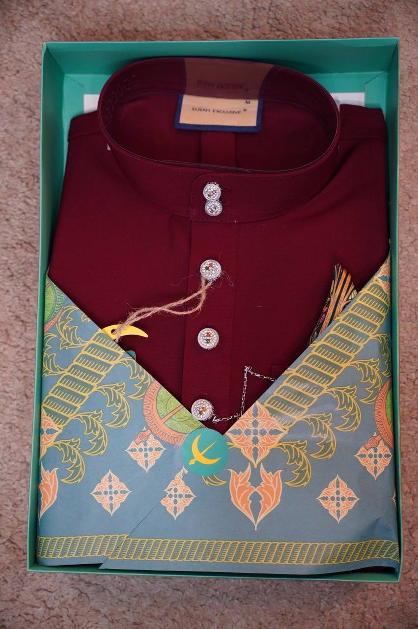 BAJU MELAYU DAYTONA  MAROON (2)