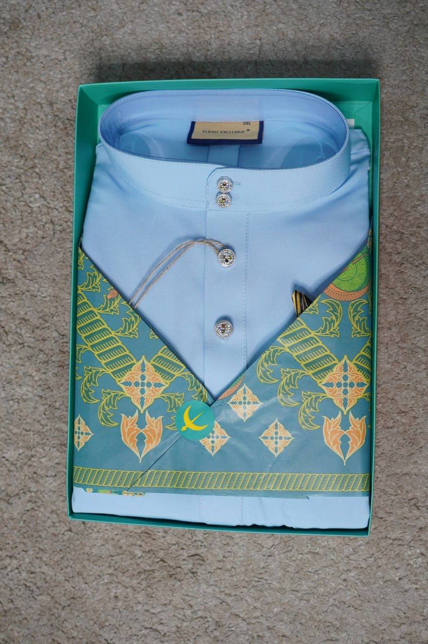 BAJU MELAYU DAYTONA  BABY BLUE (16)