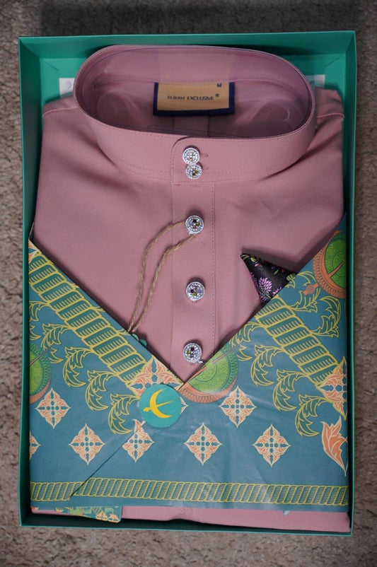 BAJU MELAYU DAYTONA  DUSTY PINK (17)