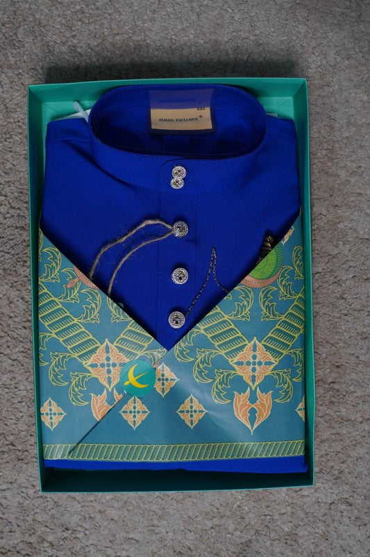 BAJU MELAYU DAYTONA  ROYAL BLUE (21)