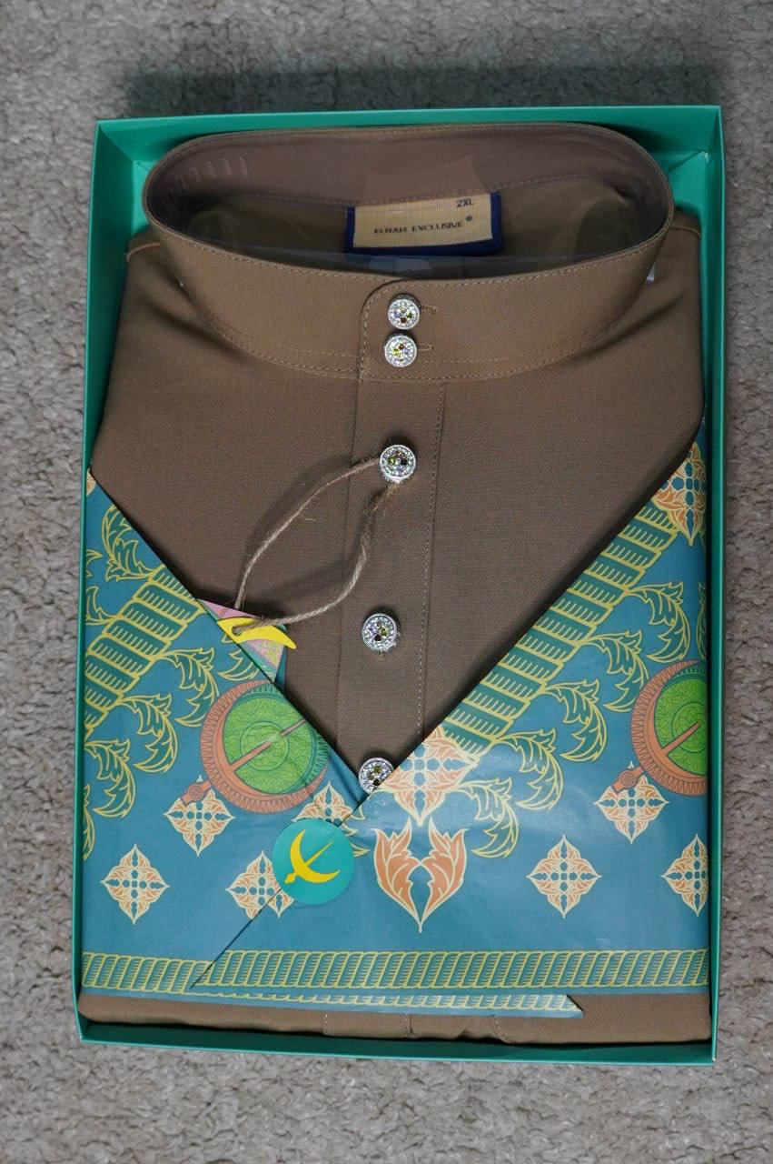 BAJU MELAYU DAYTONA  COFFEE BROWN (31)