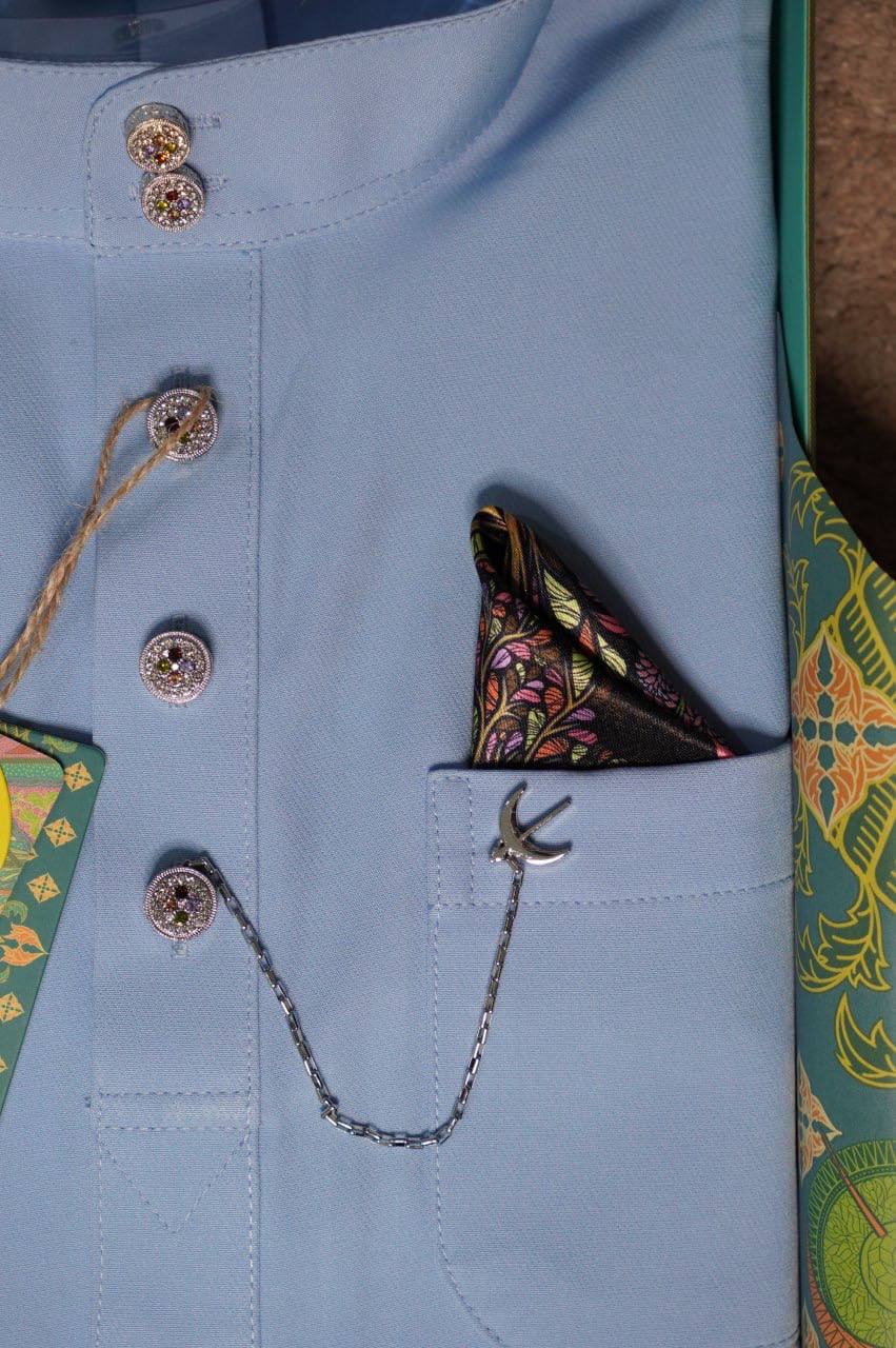 BAJU MELAYU DAYTONA  DODGER BLUE (32)