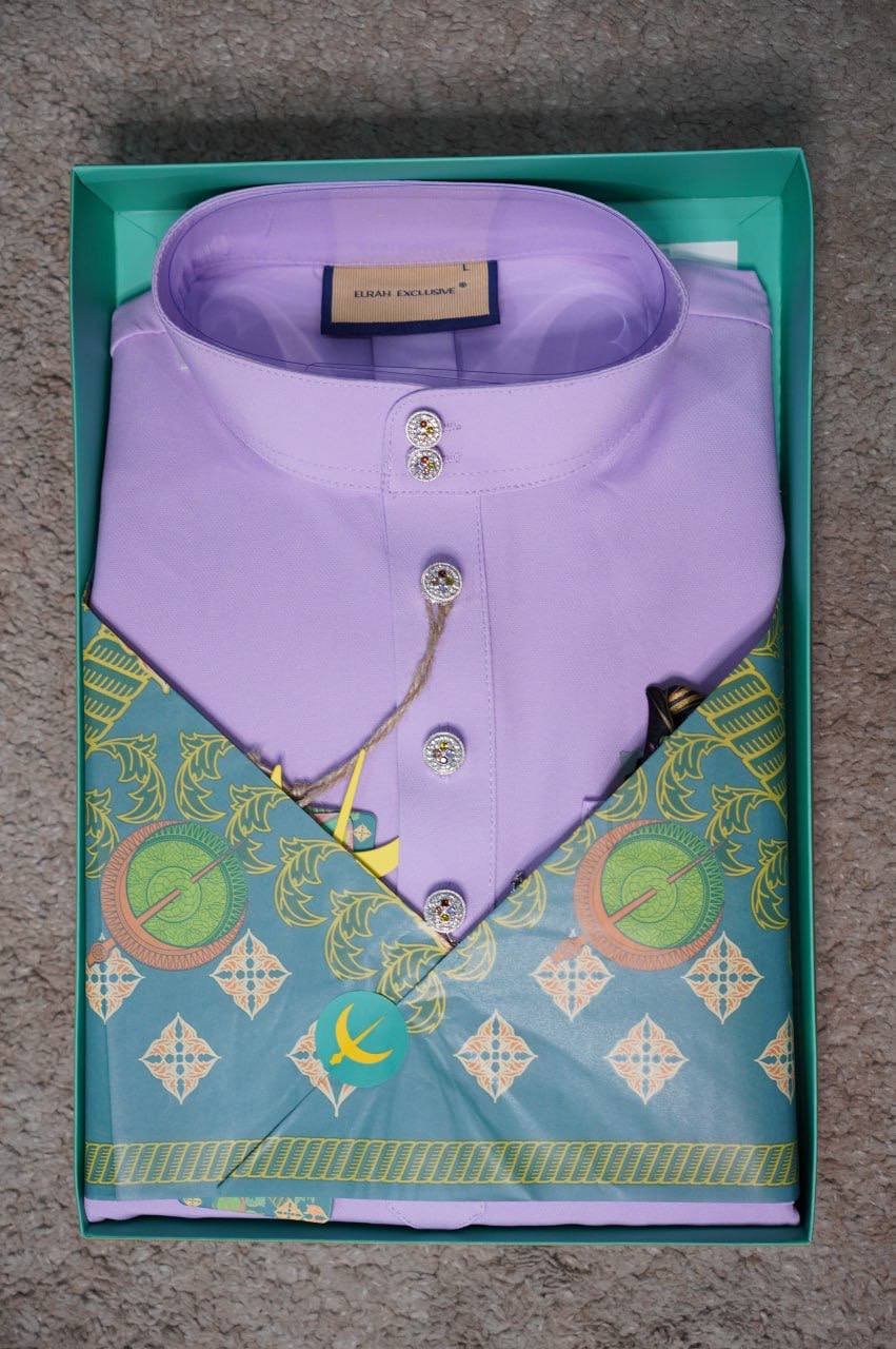 BAJU MELAYU DAYTONA  FRAGRANT LILAC (40)
