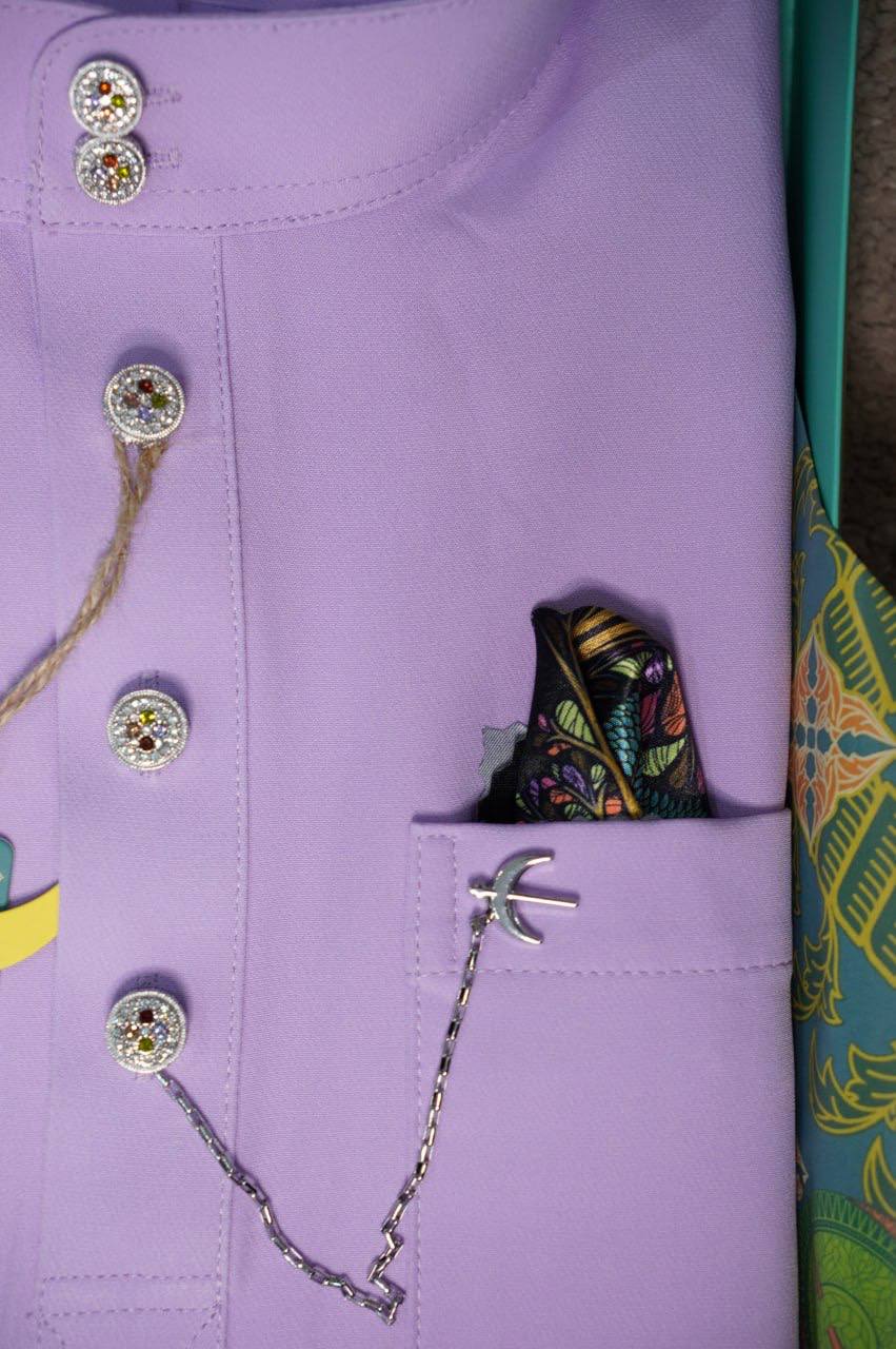BAJU MELAYU DAYTONA  FRAGRANT LILAC (40)