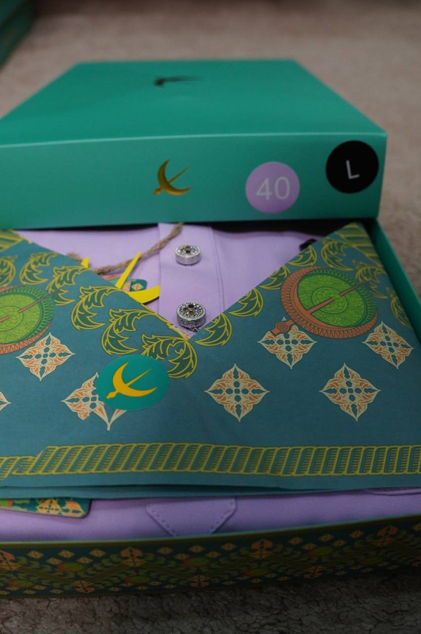 BAJU MELAYU DAYTONA  FRAGRANT LILAC (40)